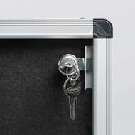 Picture of Eco-Colour® Fire Retardant Tamperproof Lockable Double Door Noticeboards