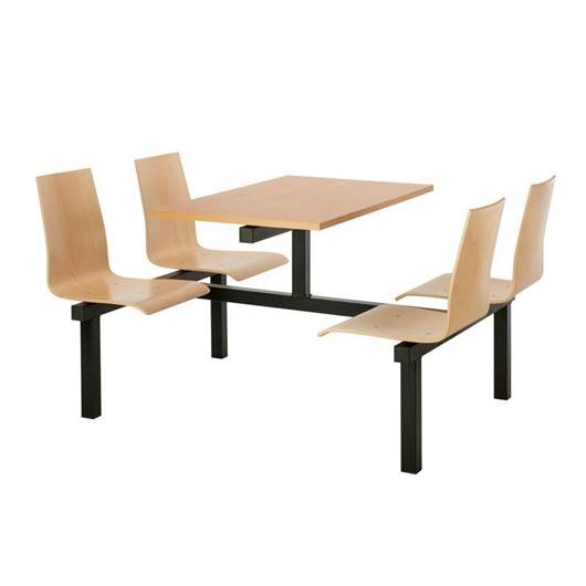 Picture of Wooden Seat Canteen Tables